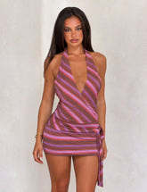 Sorrento Mini Dress - Dusk Ombre Stripe