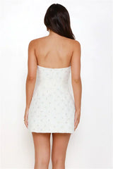 Palace Promenade Strapless Mini Dress White