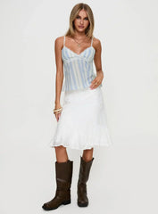 Lunya Top Blue Stripe