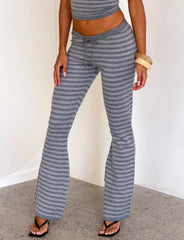 Leora Pant - Grey Stripe
