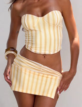 Havana Corset - Yellow Stripe