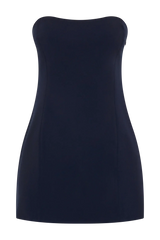 Meshki Neeka Strapless Bow Back Mini Dress - Navy