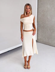 Alyssa Off Shoulder Top - Cream