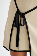 Rian Strapless Knit Mini Dress - Cream