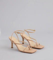 Strut Factor Thong Strappy Stiletto Heels