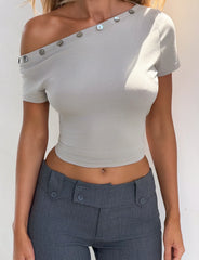 Marita Top - Dove Grey