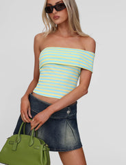 Lisette Top - Yellow Stripe