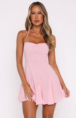 Think I'm In Love Mini Dress Pink