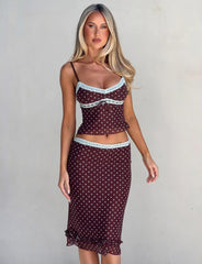 Amara Midi Skirt - Polka Dot