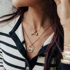 Andrea Zodiac Necklace - Aquarius