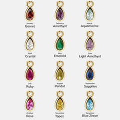Birthstone Cluster Charm - Garnet