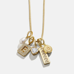 Block Pavé Initial Cluster Charm - E