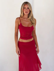 Mariana Skirt - Red